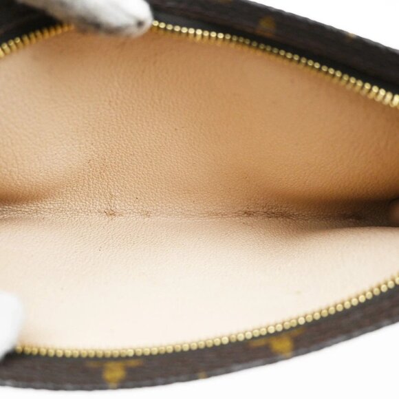 LOUIS VUITTON Logo BUCKET GM Pouch Bag Monogram Leather Brown France - Picture 12 of 13